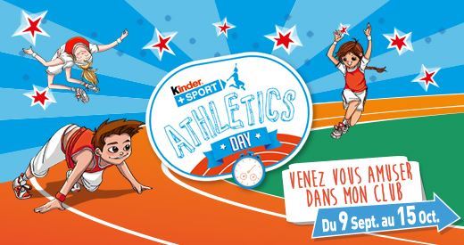 L’opération « Kinder+Sport Athletics Day » dans vos clubs FFA